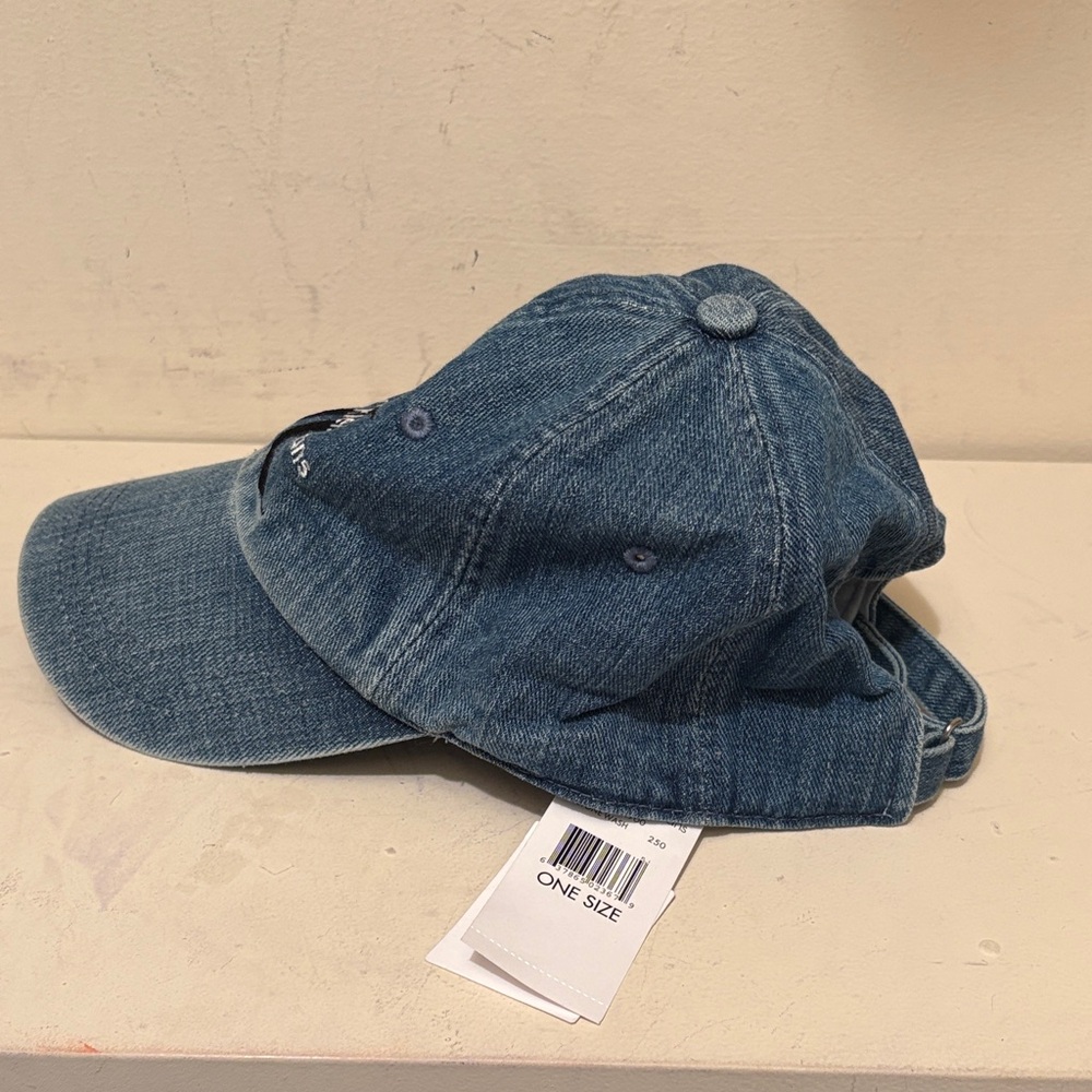 Calvin Klein Light Blue Denim Hat - Picture 3 of 12